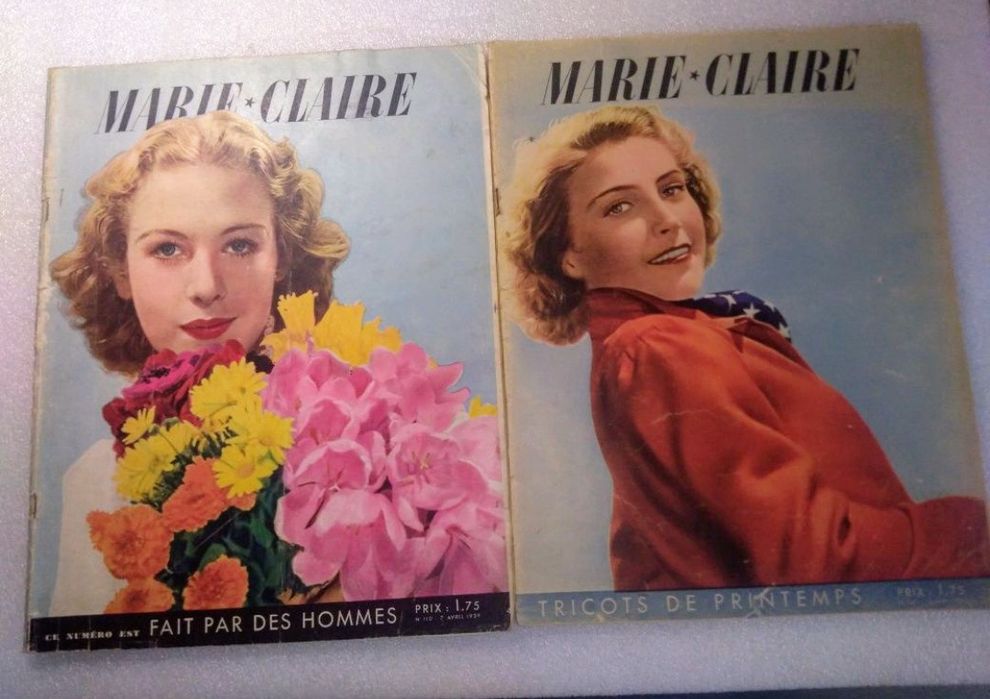 Antigas revistas de moda Marie Claire 1939/40