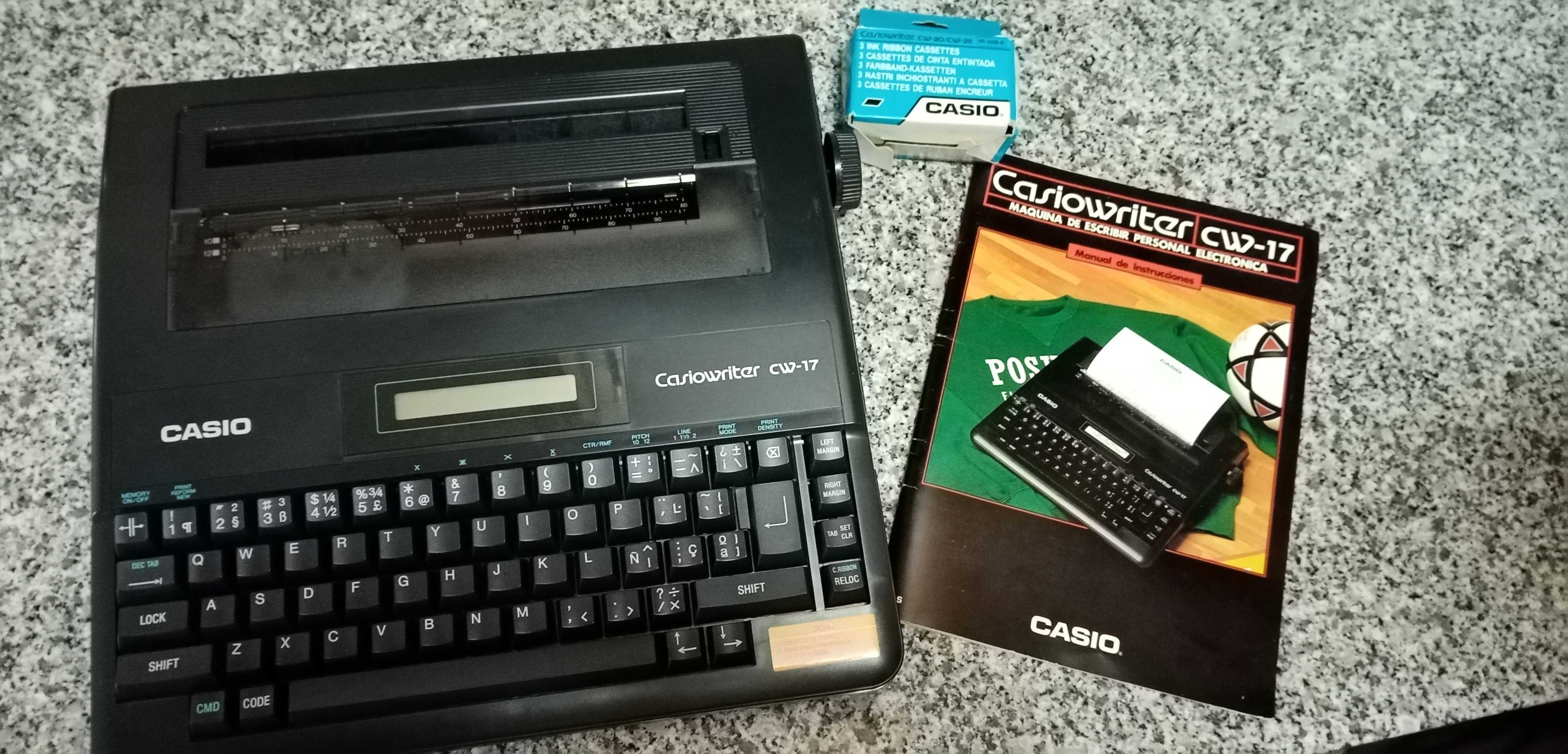 Maquina de escrever Casio Writer CW-17