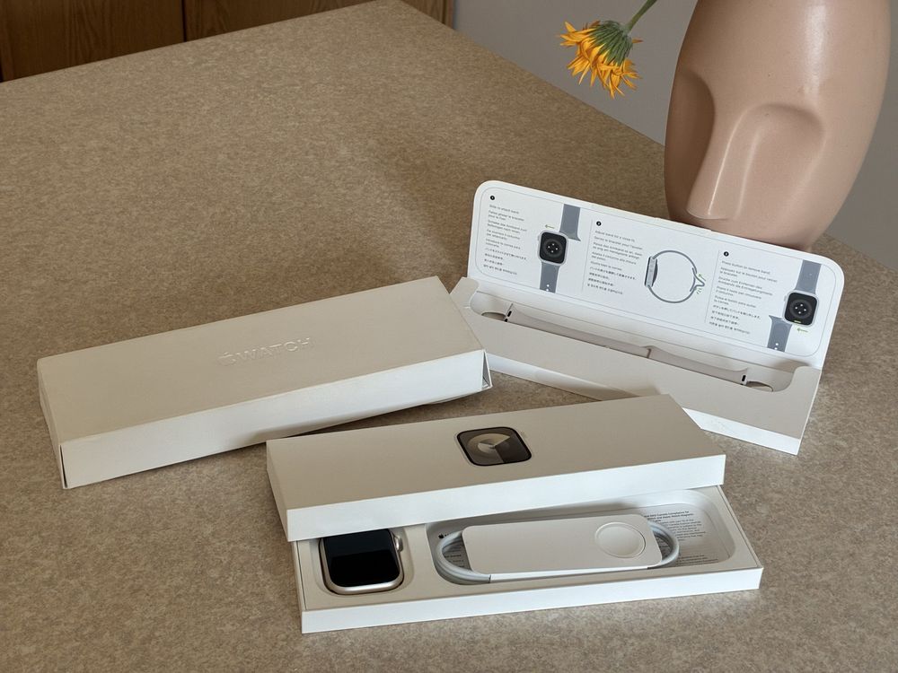 Nowy Apple Watch Series 9 45 mm Starlight GPS – Fabrycznie zapakowany