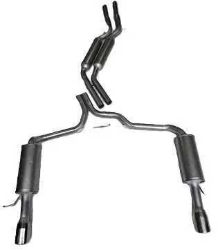 Tłumik tłumiki wydech AUDI A6 C6 4f 2,4 2,8 3,0 3,2 ośka