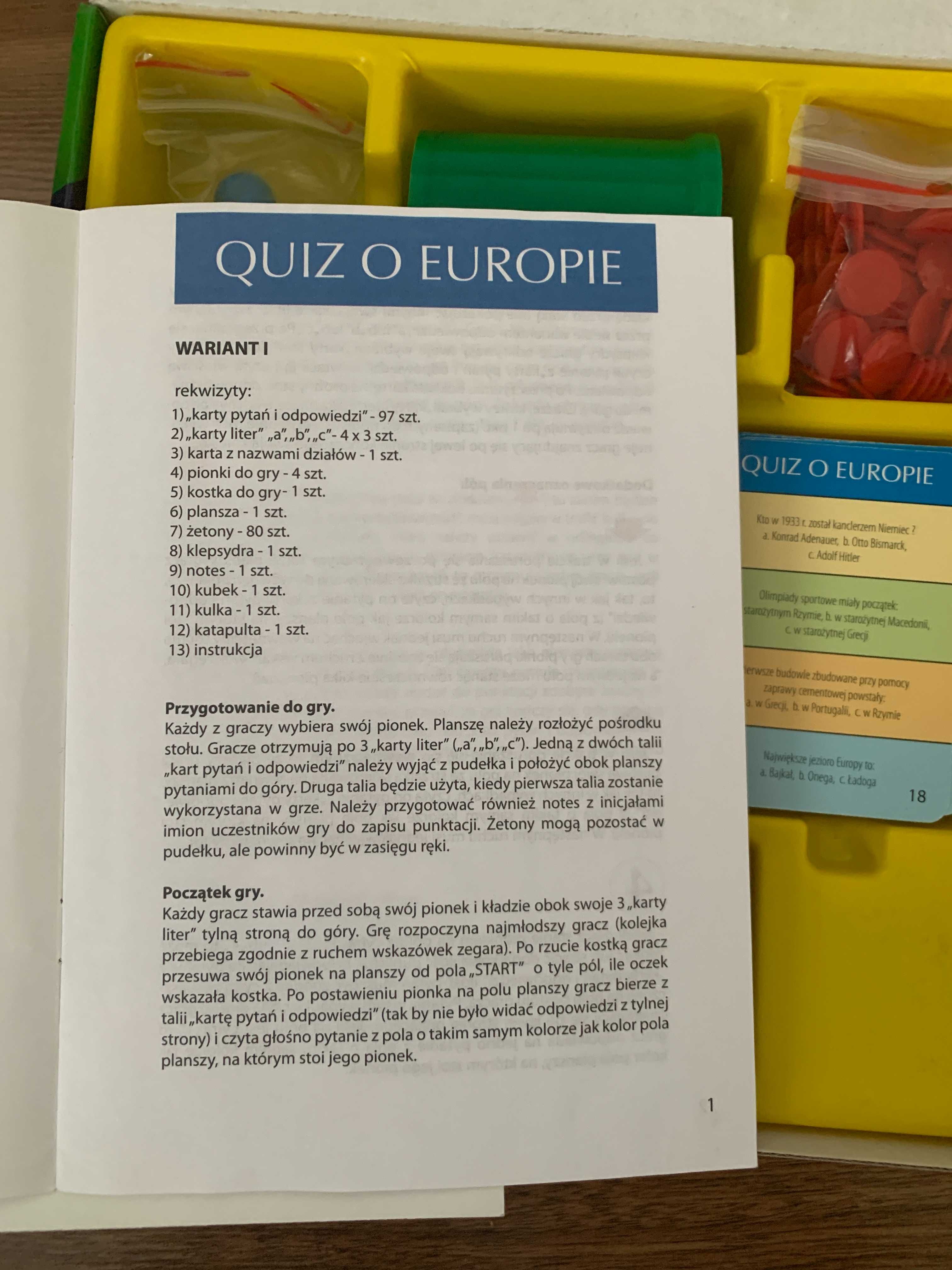 Gry planszowe: Quiz o Europie, Chińczyk