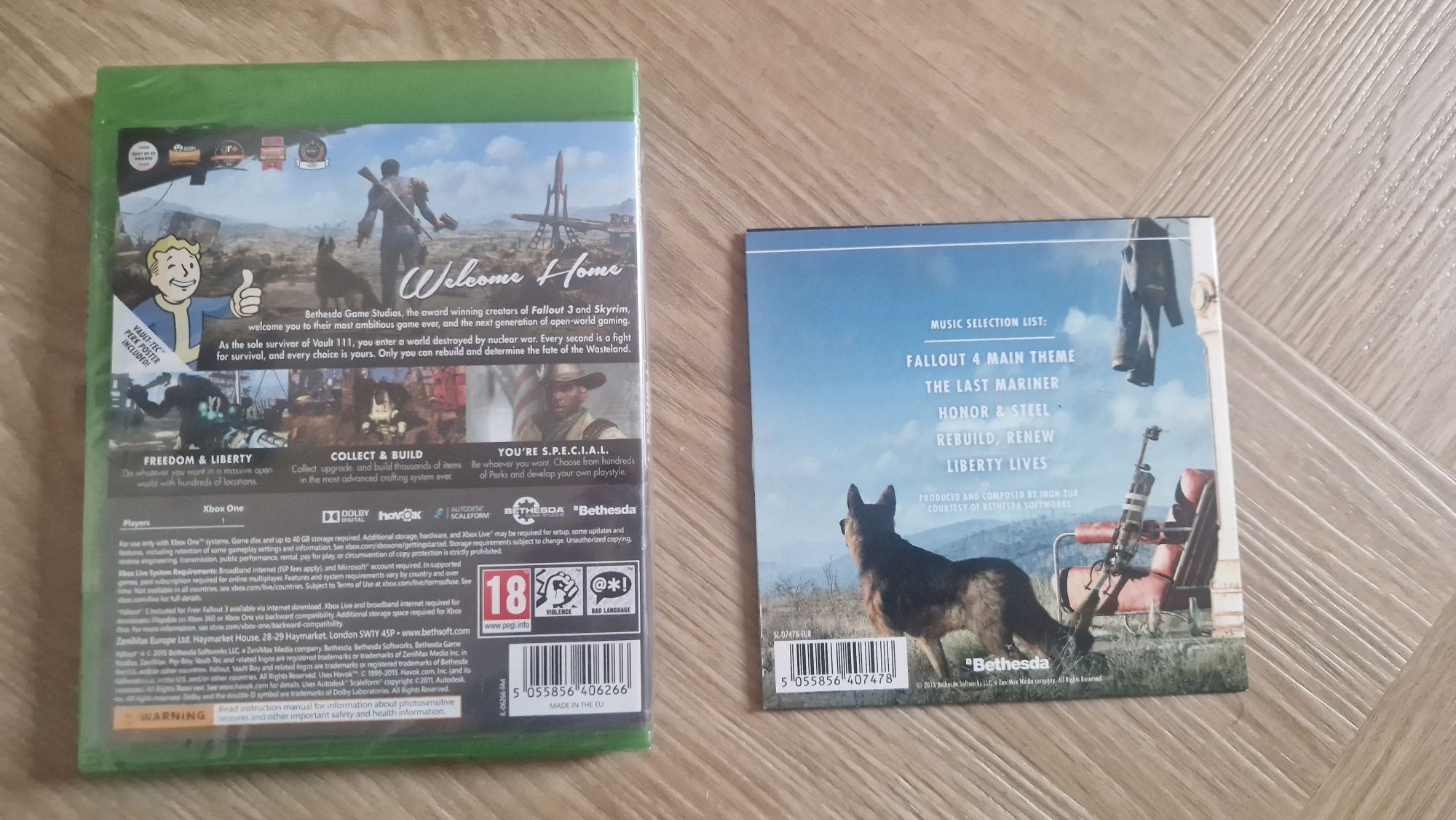 Fallout 4 + Ścieżka dźwiękowa. NOWA folia xbox one
