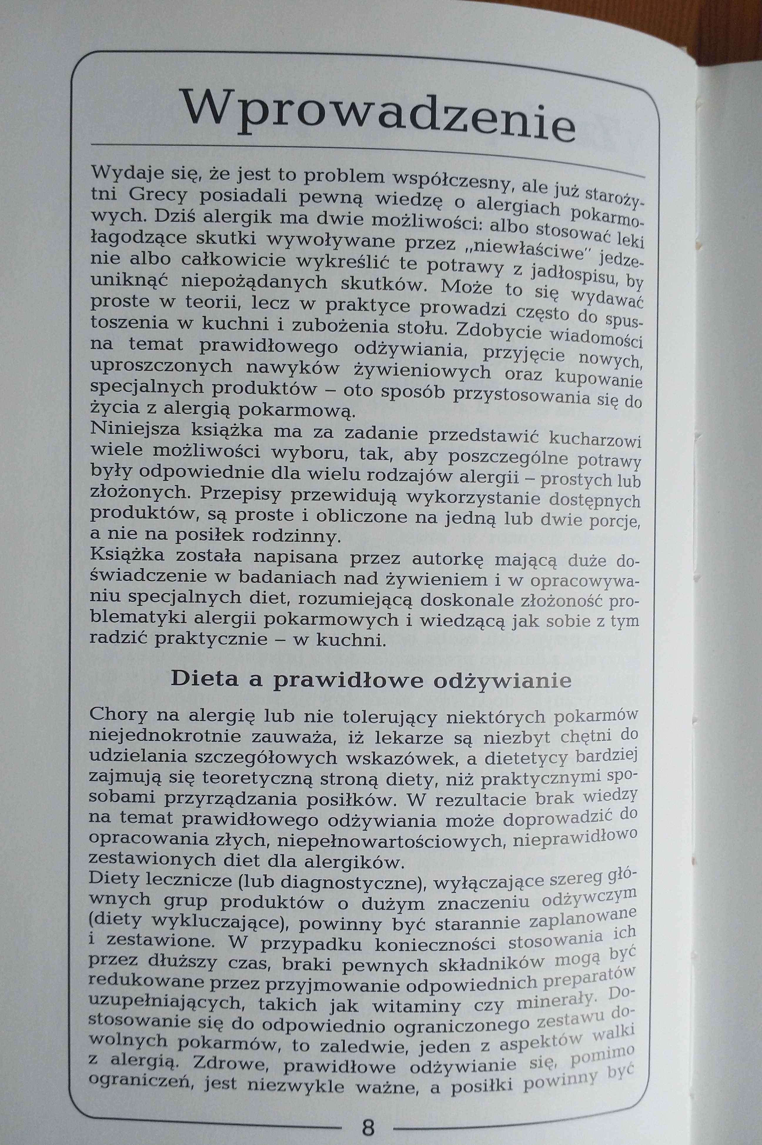 Książka pt. Kuchnia dla ALERGIKÓW / R. Greer / uczulenie pokarmowe.