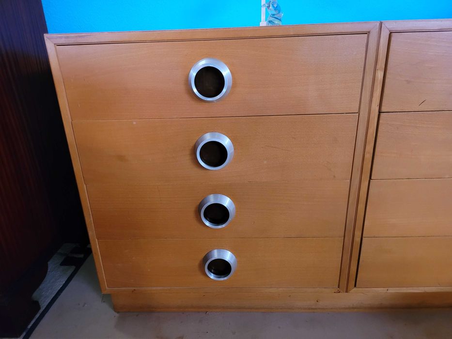 Cómoda vintage de 8 gavetas - Bom estado geral
