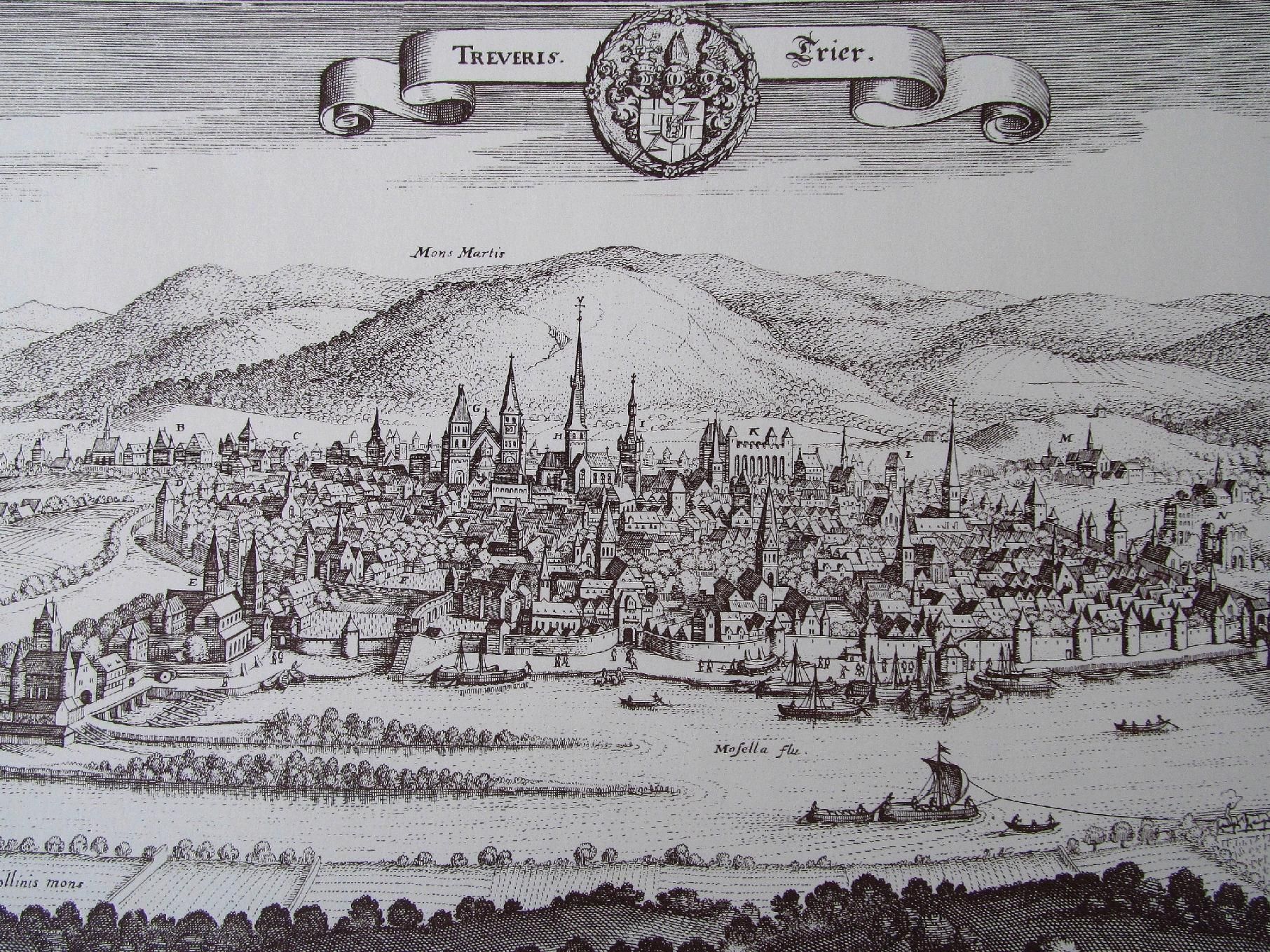 stara mapa grafika widok miasta papier czerpany 37