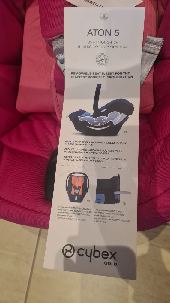 Nowy fotelik samochodowy Cybex Aton 5