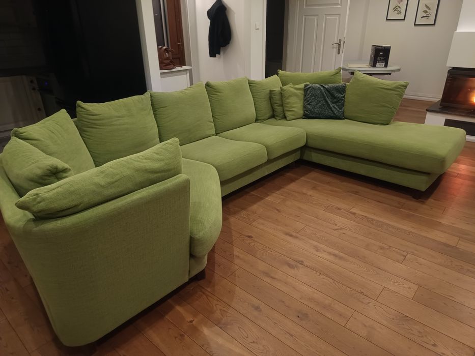 Zielony duży narożnik