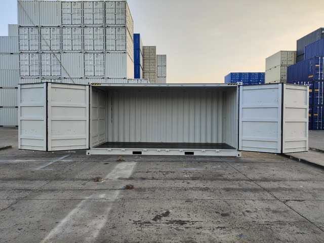 Kontener morski 20HC Open Side, podwyższany 6 metrowy, boczne wrota