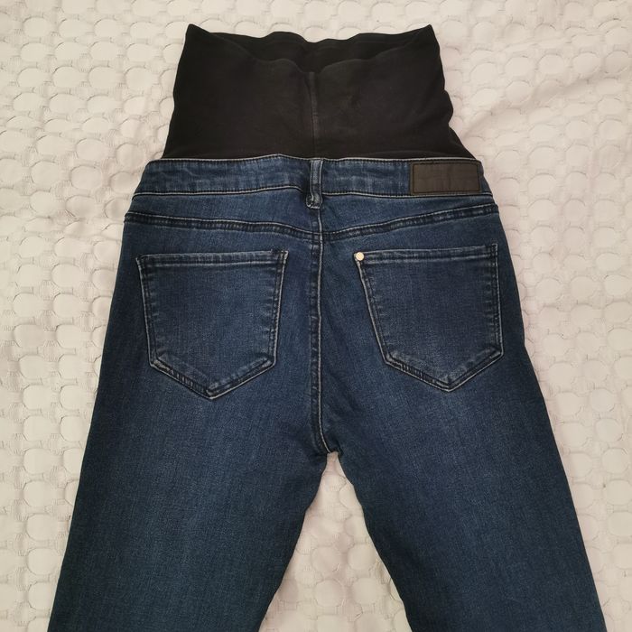 Spodnie ciążowe granatowe/niebieskie H&M MAMA, rozm. 36