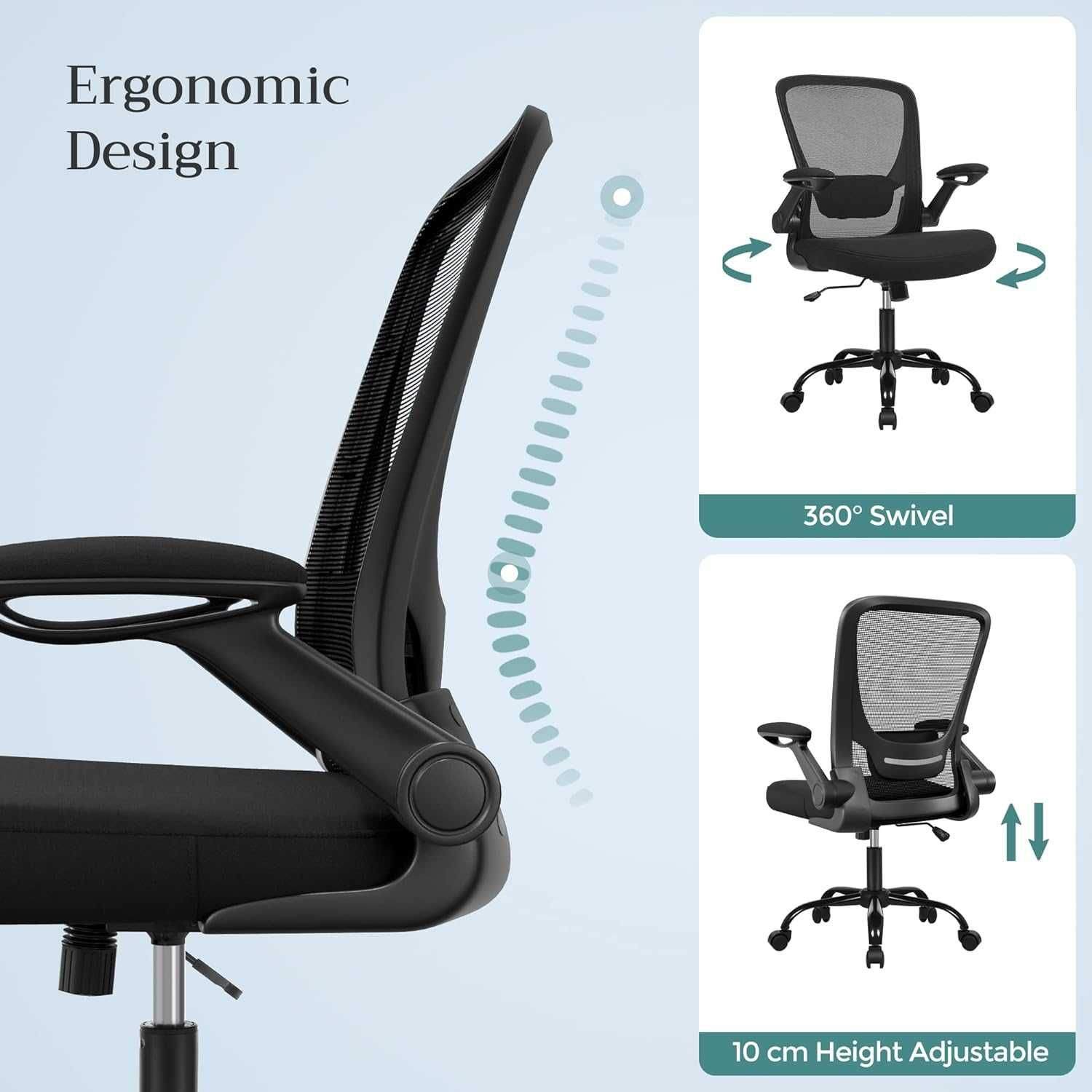 Nowe krzesło biurowe /fotel /ergonomiczne /obrotowe /SONGMICS /5023