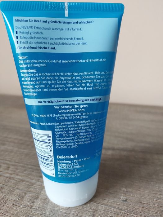 Nivea żel do mycia twarzy 150 ml