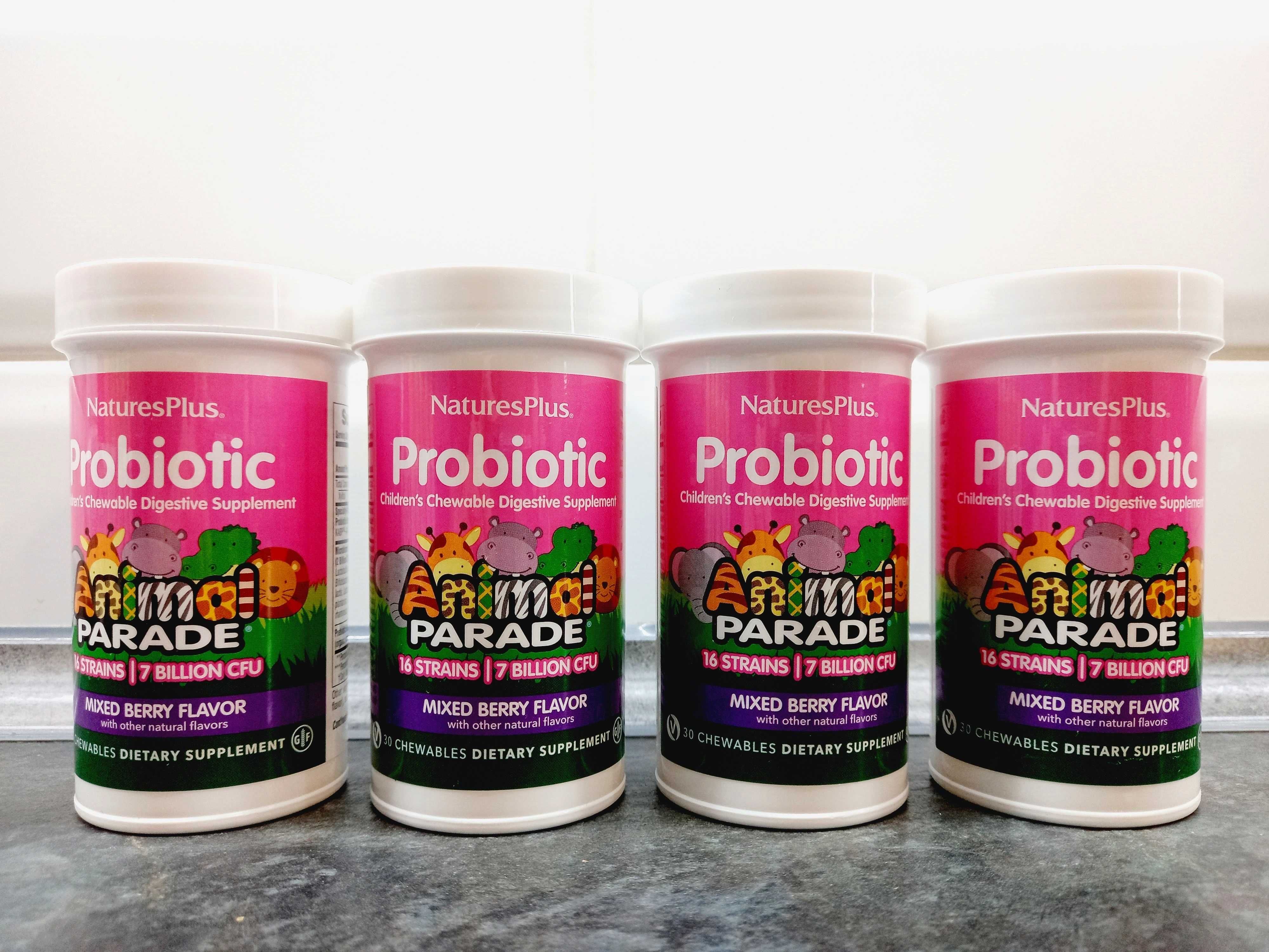 Natures Plus, Animal Parade Childrens Probiotic (30 таб.), пробиотики