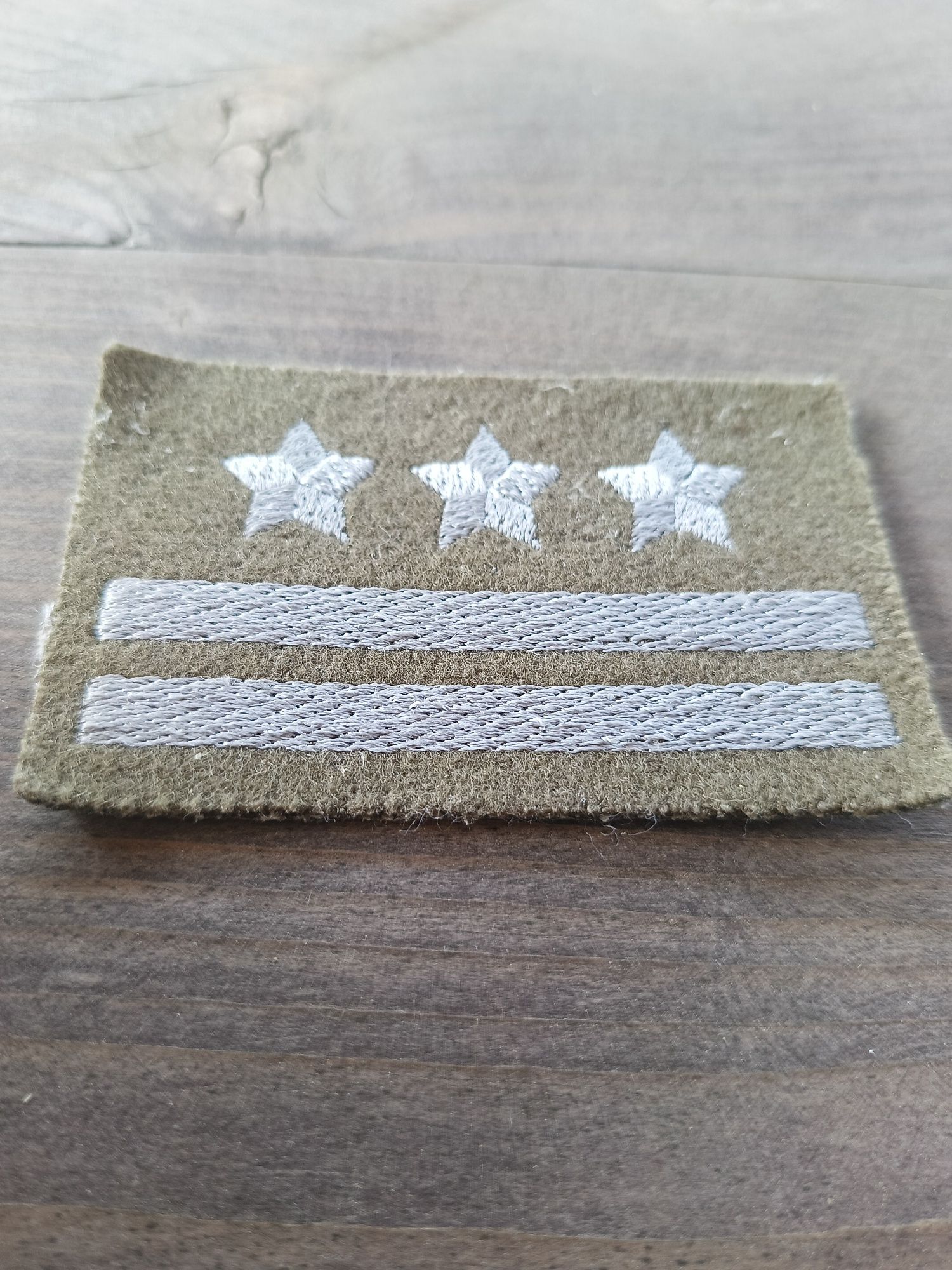 Naszywka 5x8cm stopień wojskowy oficera WL Wojska Polskiego SZRP