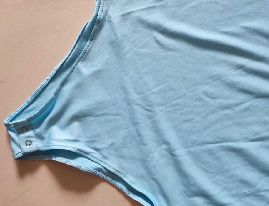 Niebieski Body modne gładkie stylowe  L (44/46) Dunnes stores