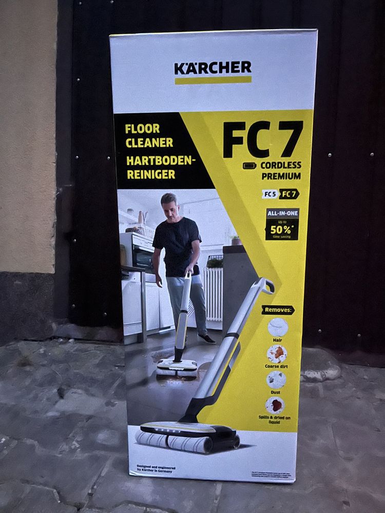 Машина поломойная аккумуляторная Karcher FC 7 CORDLESS PREMIUM