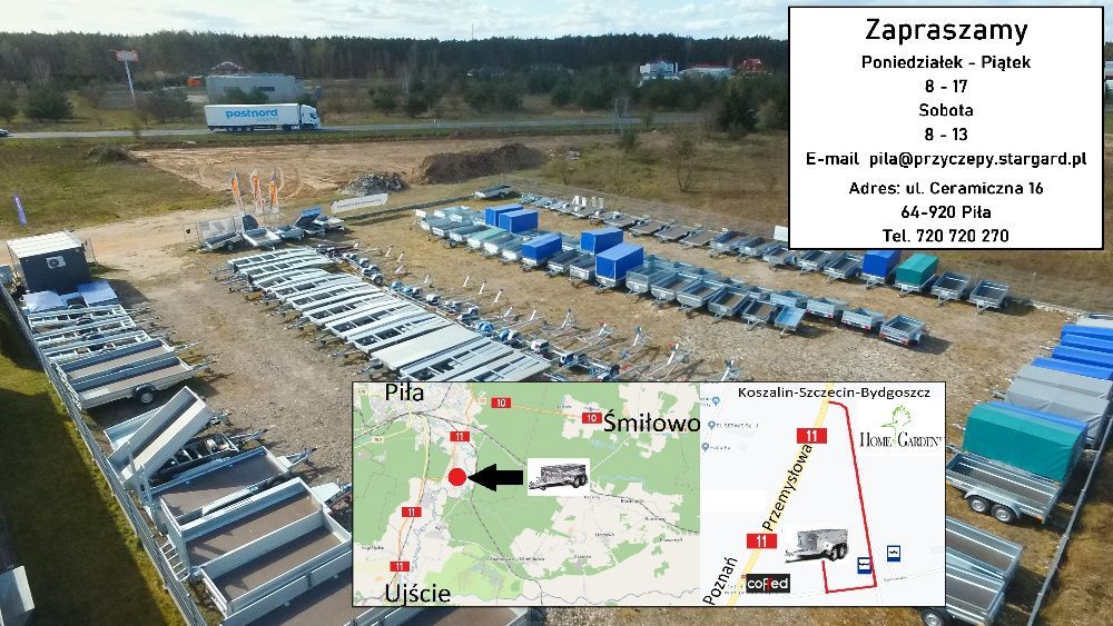 Przyczepka NEPTUN przyczepa 236x129 750DMC raty dostawa cała Polska