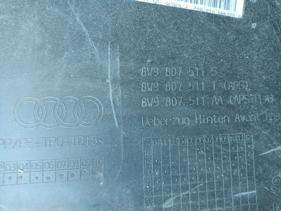 Parachoques Audi A4 b9 S-line para choques 2019