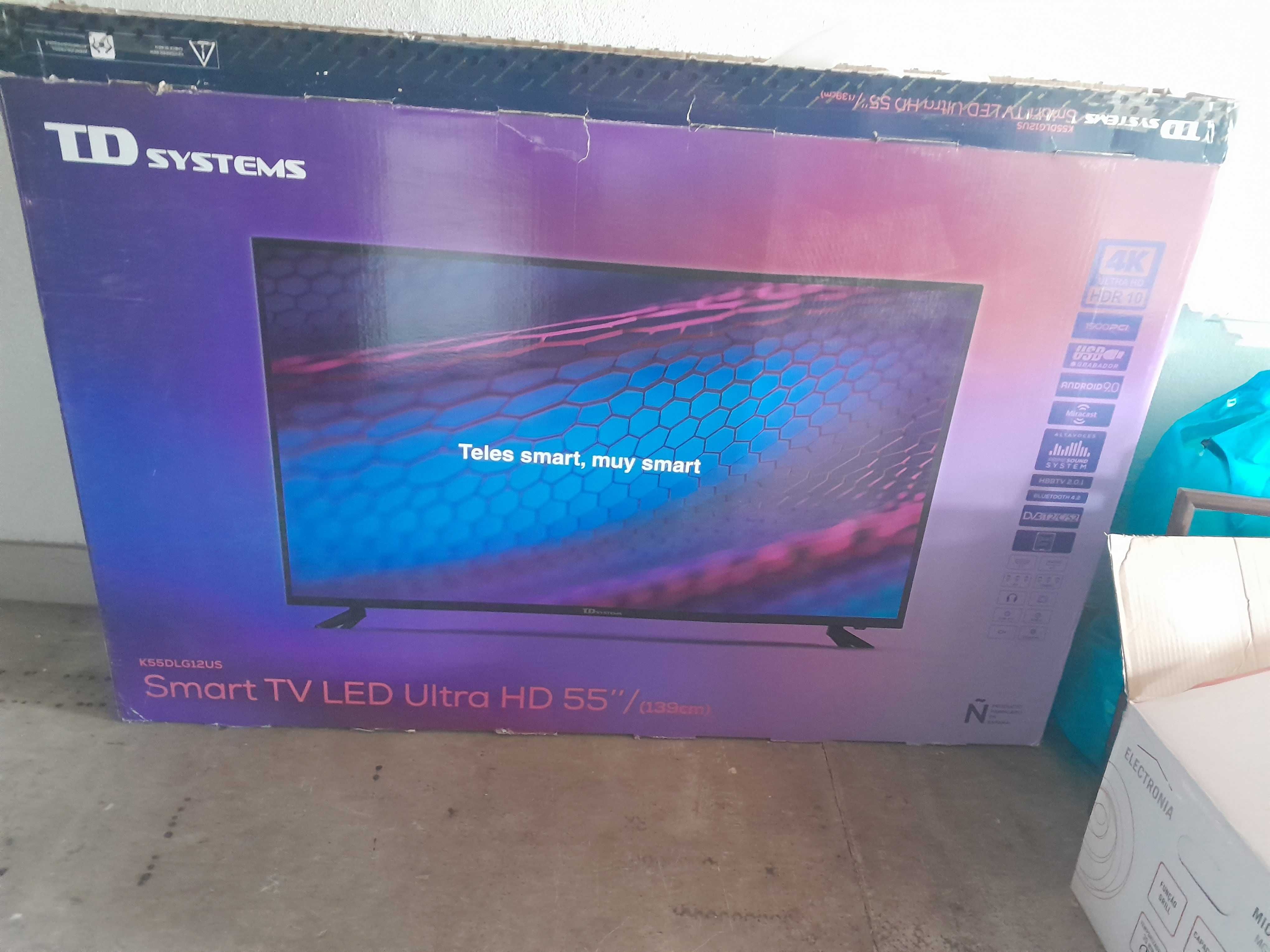 TV LED 139,7cm (55 polegadas) TD Systems, 4k UHD, Smart TV