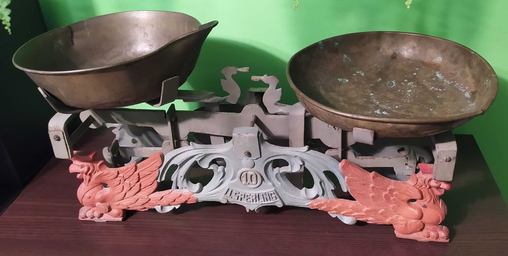 Zabytkowa waga, Juliusz Sperling 10, stara waga szalkowa,