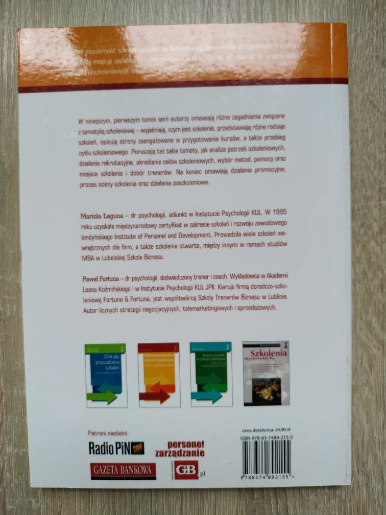 Mariola Łaguna, Paweł Fortuna "Przygotowanie szkolenia"