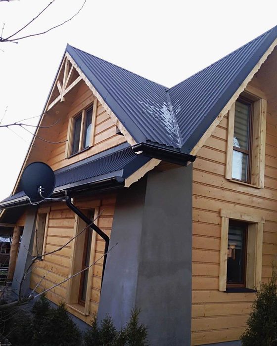 Deski elewacyjne płaskie/ półbal/ boazeria - różne szerokości? TANIO