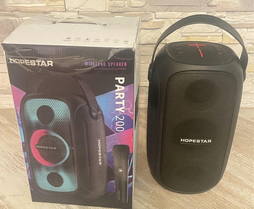 Прокат Bluetooth аккумуляторной колонколонки с радиомикрофоном