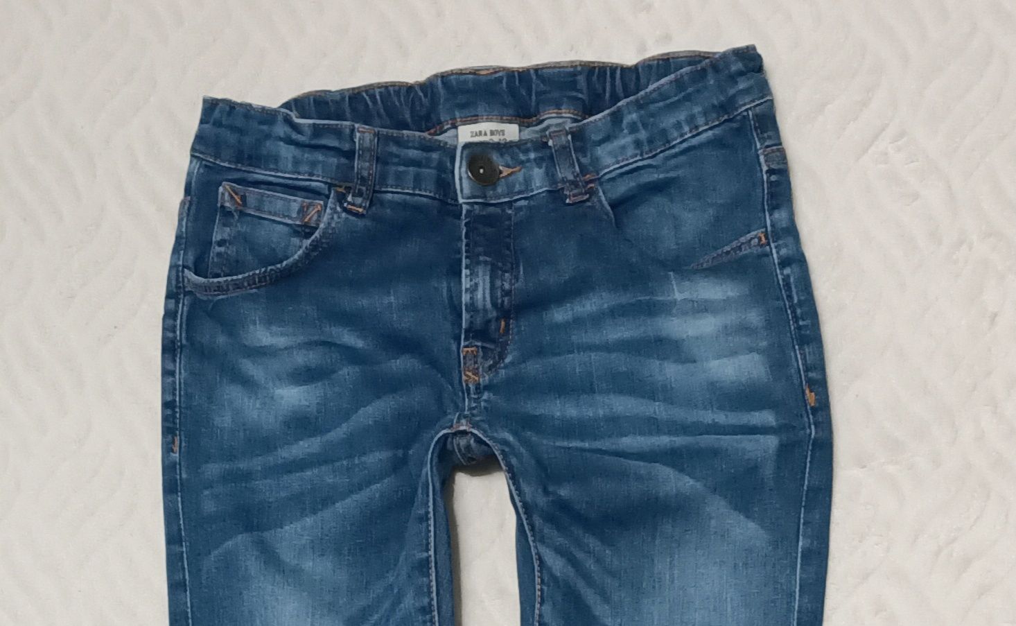 140 cm ZARA BOYS dżinsowe spodnie dżinsy rurki proste Jeansy  (1)