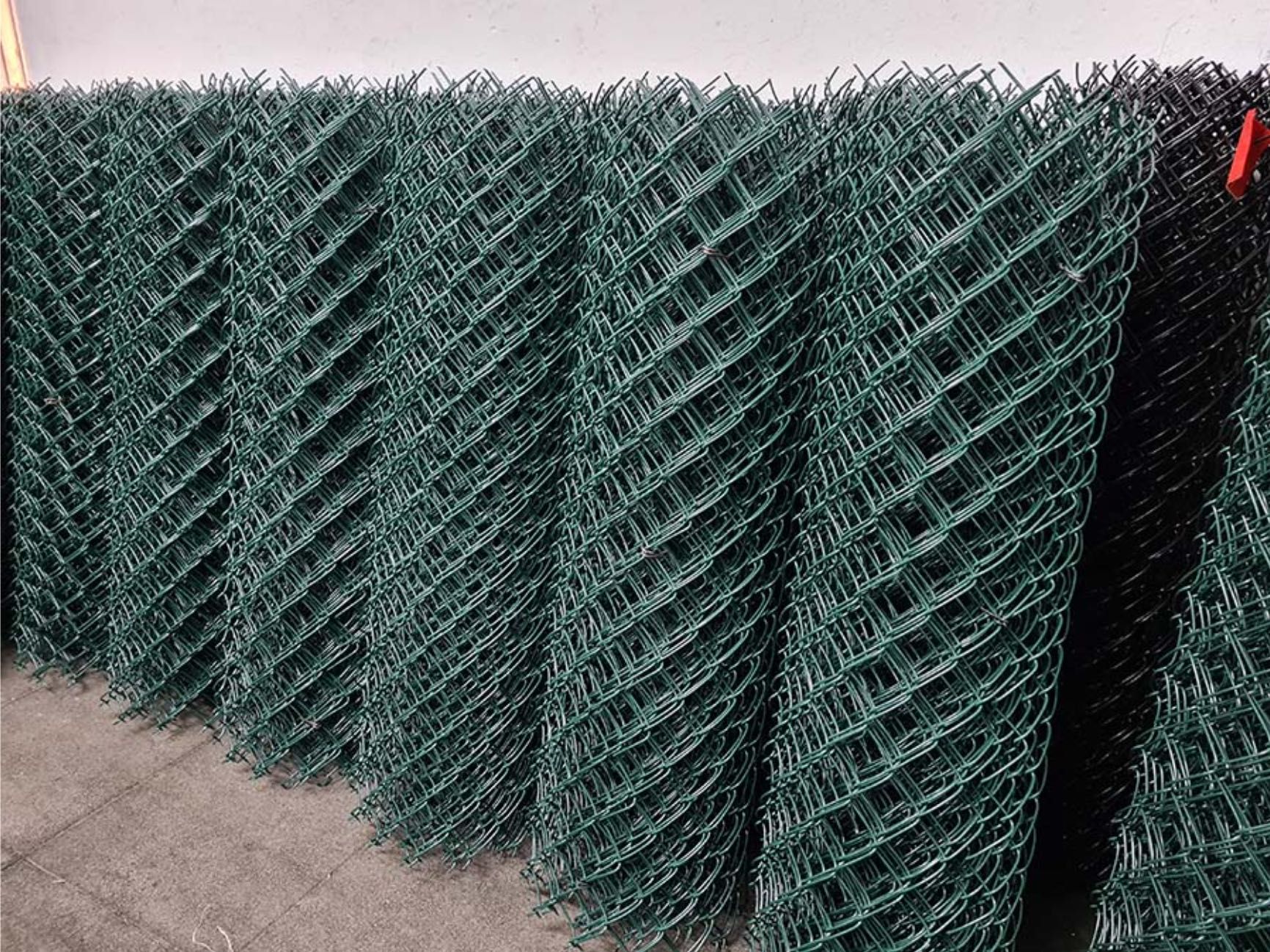 Siatka ogrodzeniowa komplet ogrodzenie z siatki ocynk + pcv płot