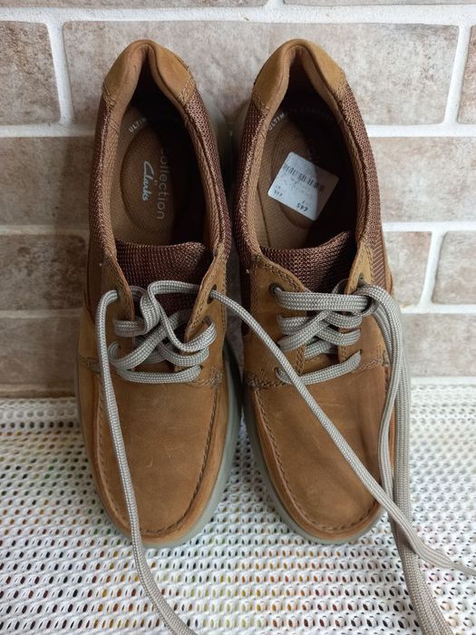 Кожанные ботинки Clarks 41р