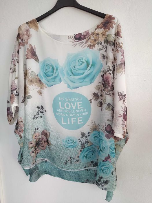 Blusa chiffon muito elegante - Tamanho único