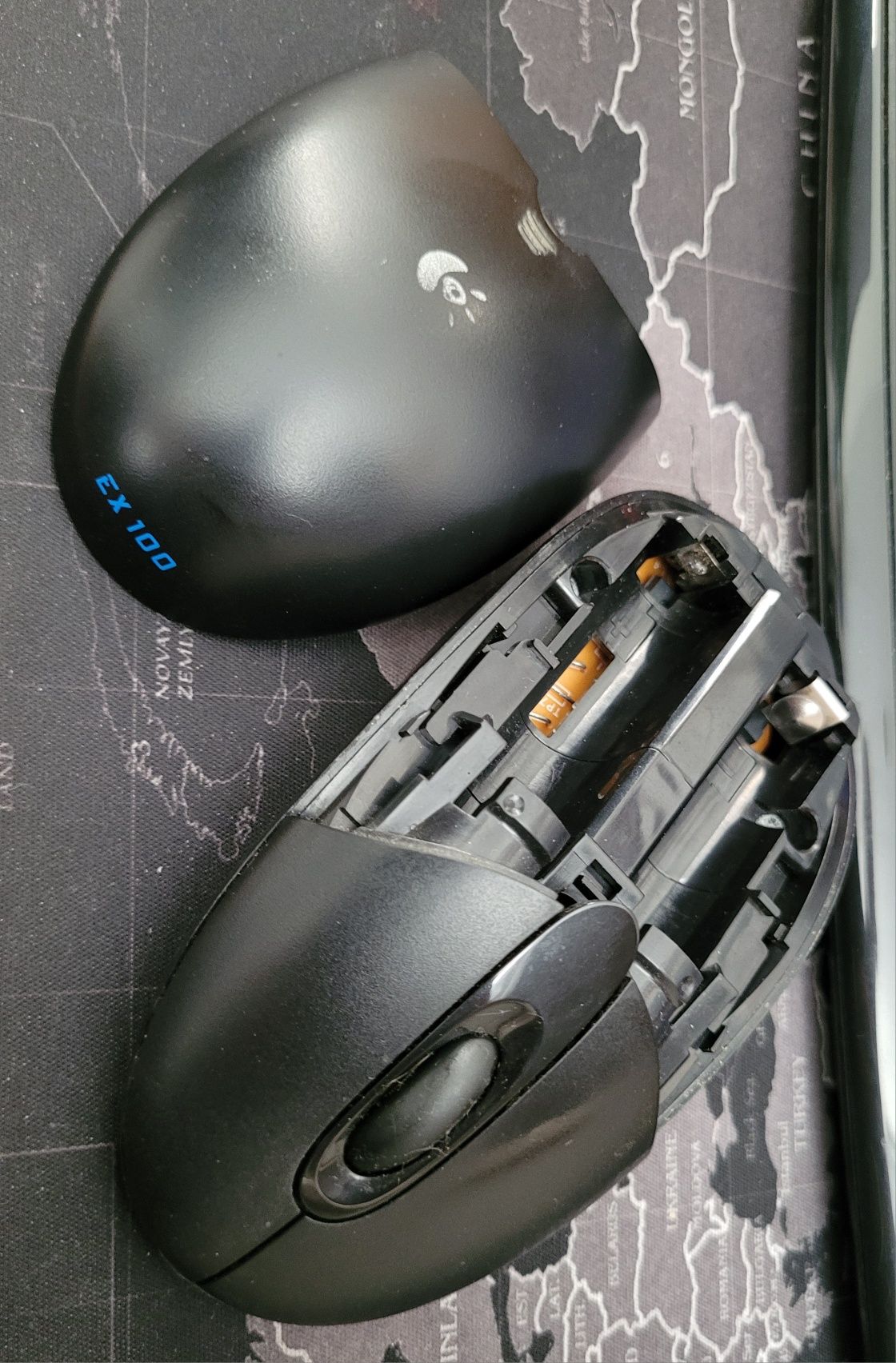 Клавиатура + мышка безпроводные logitech ex 100