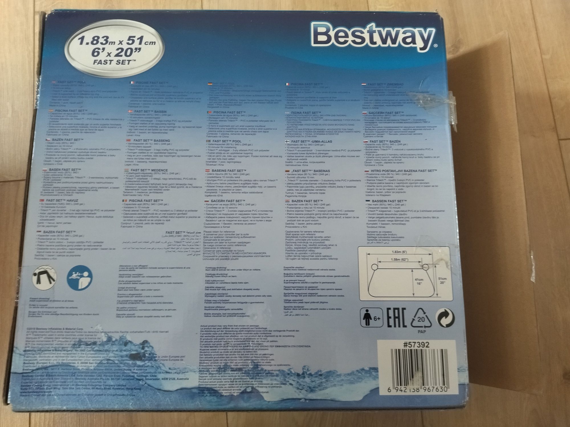 Basen Fast Set 1.83m x 51cm