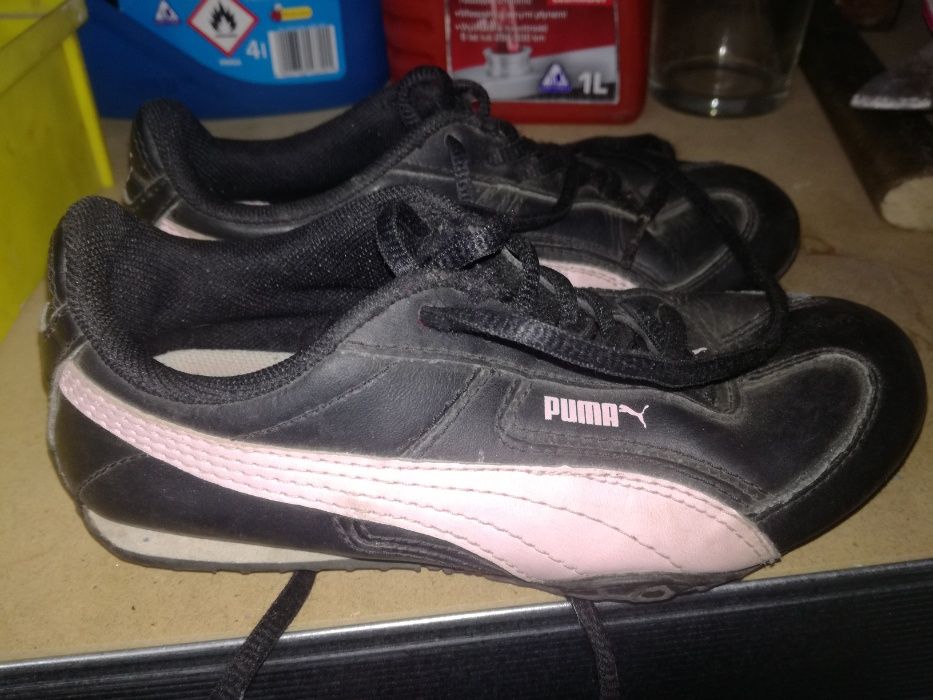 Buty Puma czarno różowe