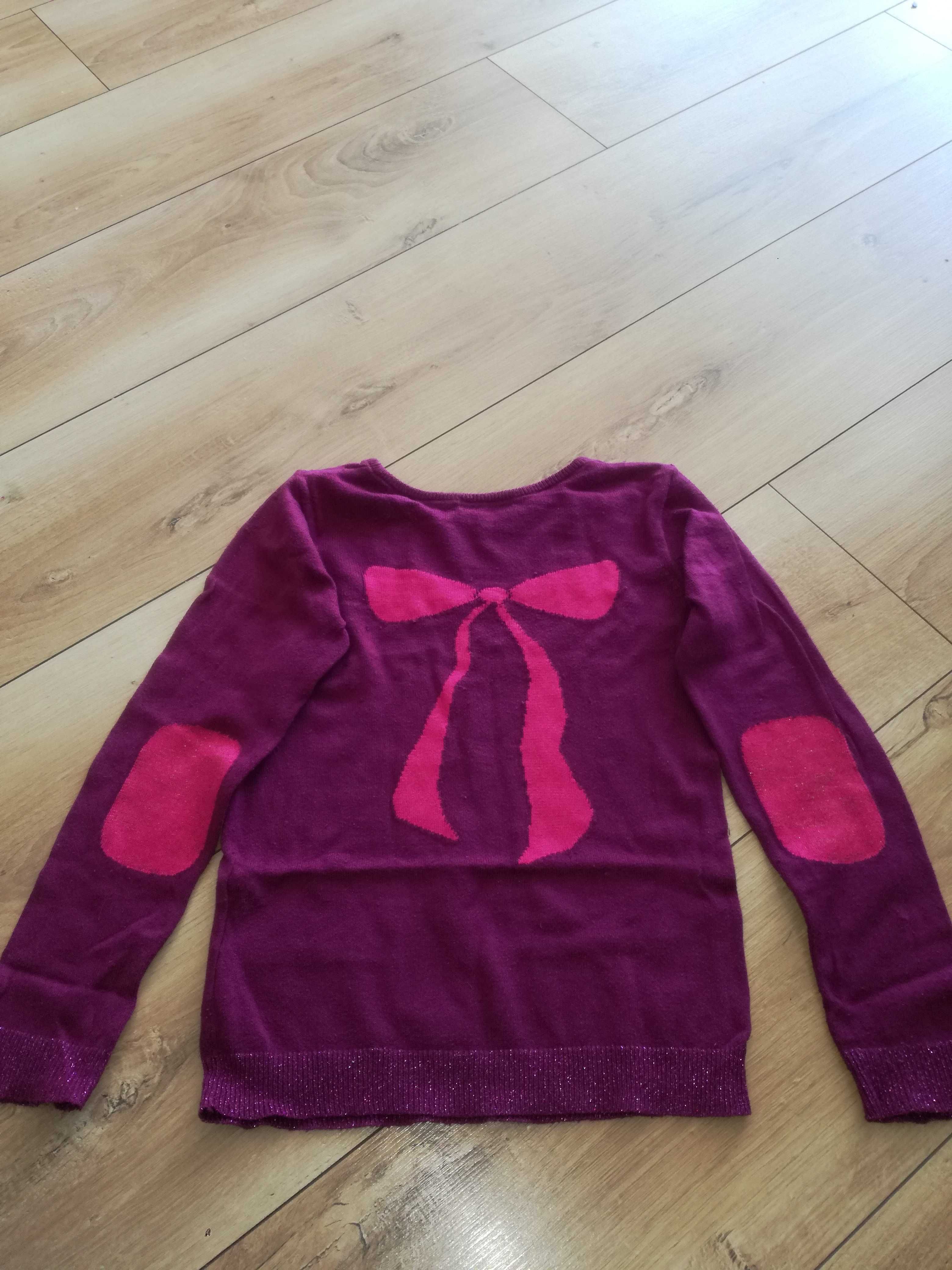 Fioletowy sweterek 126 dziewczynka