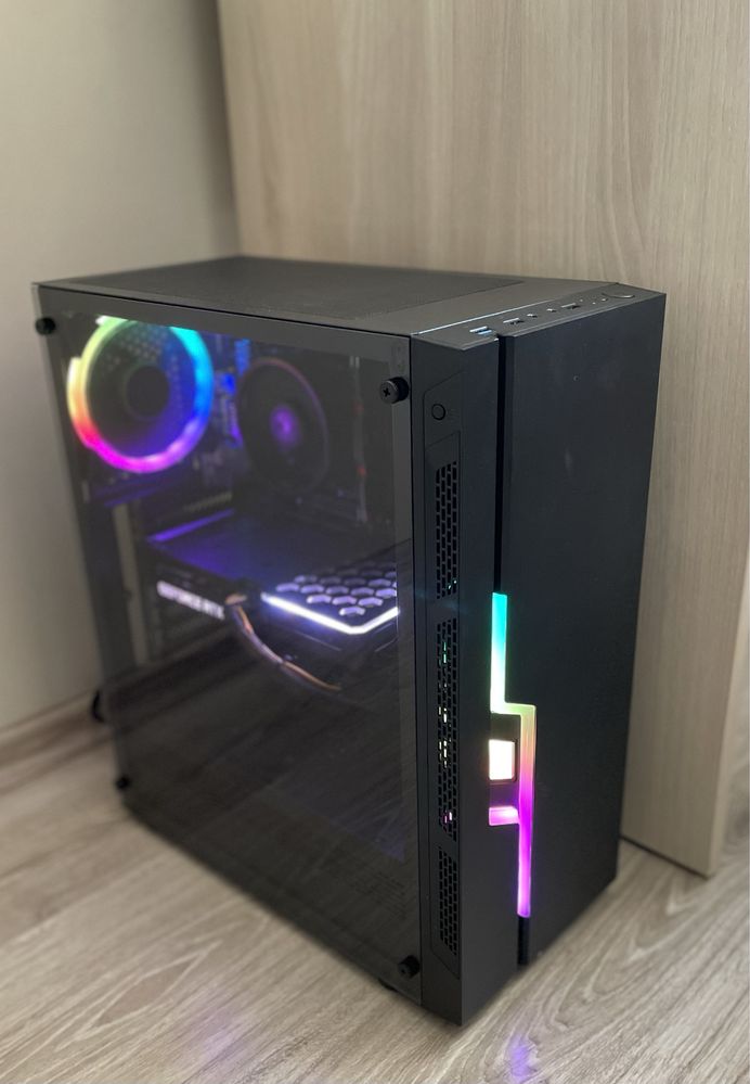 Komputer gamingowy RTX 3060 Ti 8GB, Ryzen 5, 32GB RAM, Dysk NVMe 1TB