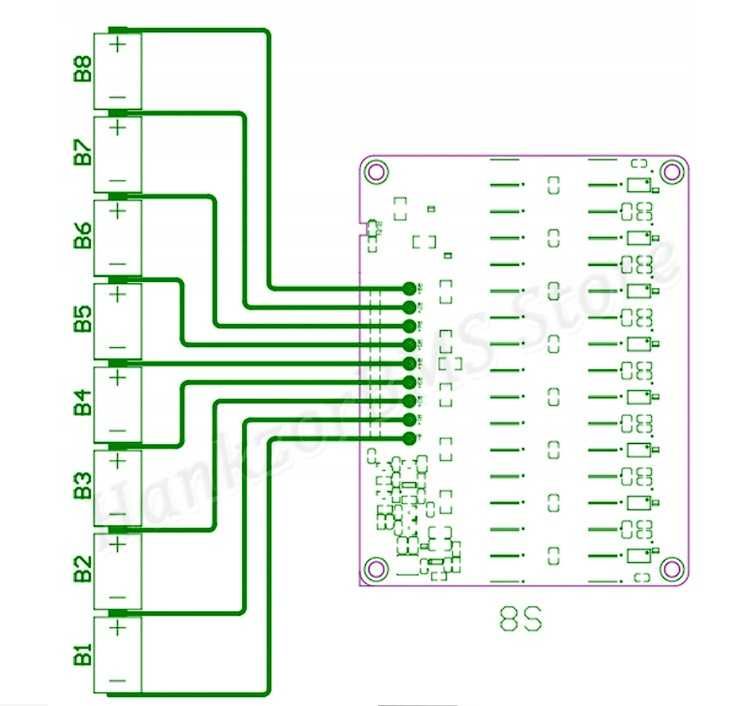 Balanser Aktywny 8S Lifepo4 , Li-ion 5A