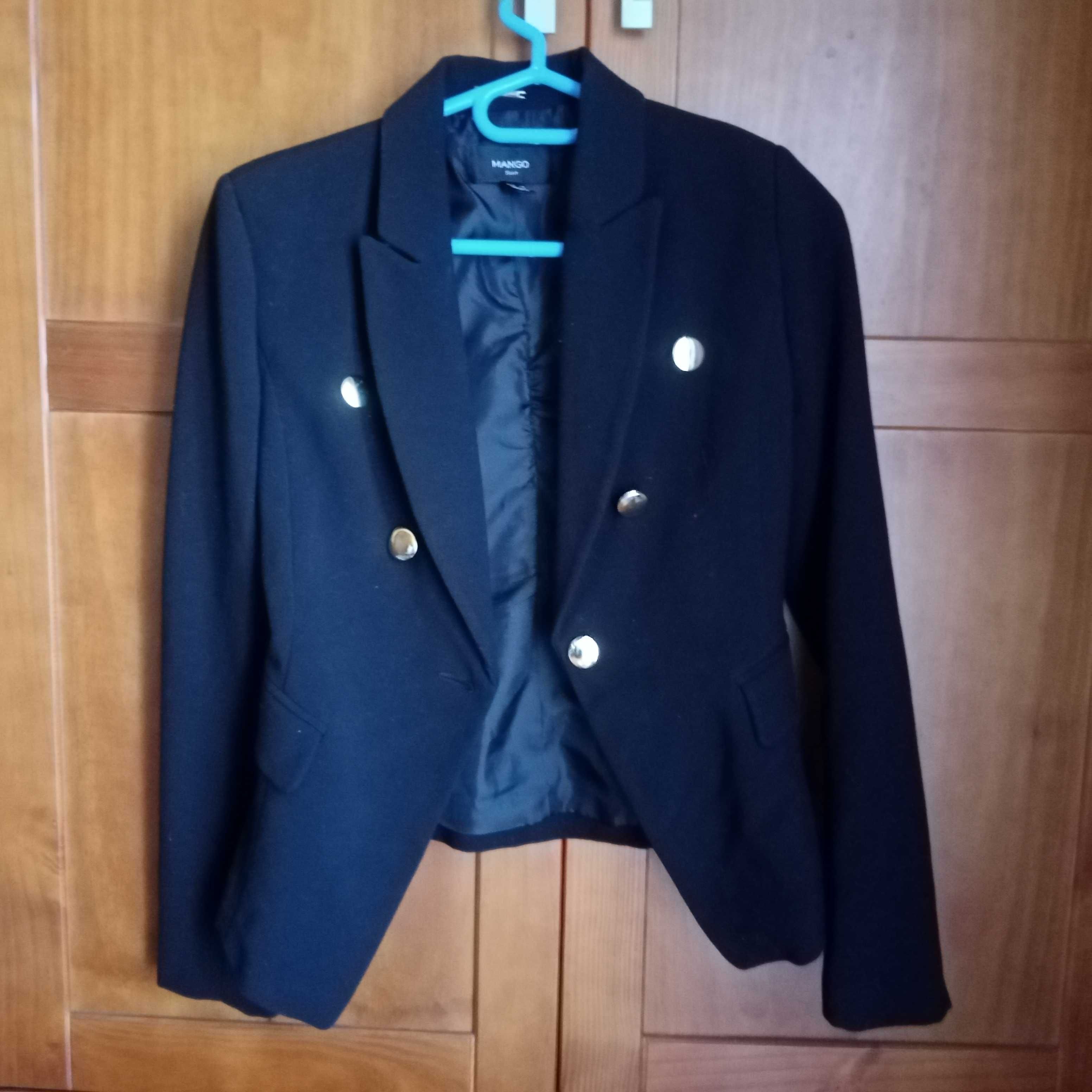 Casaco/Blazer Preto da Mango XS