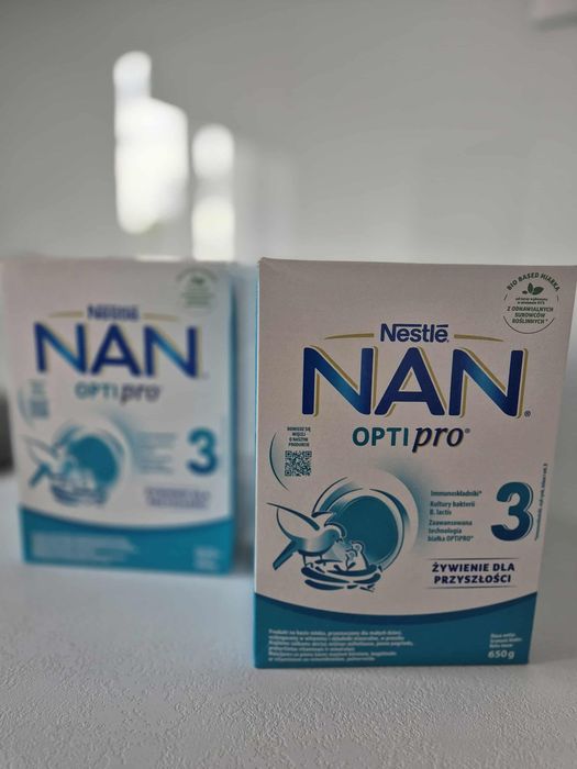 NAN OPTIPRO 3 Produkt na bazie mleka dla małych dzieci 2x 650 g