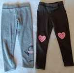 Conjunto 2 Calças Invernos Quentes Menina 5-6 Anos