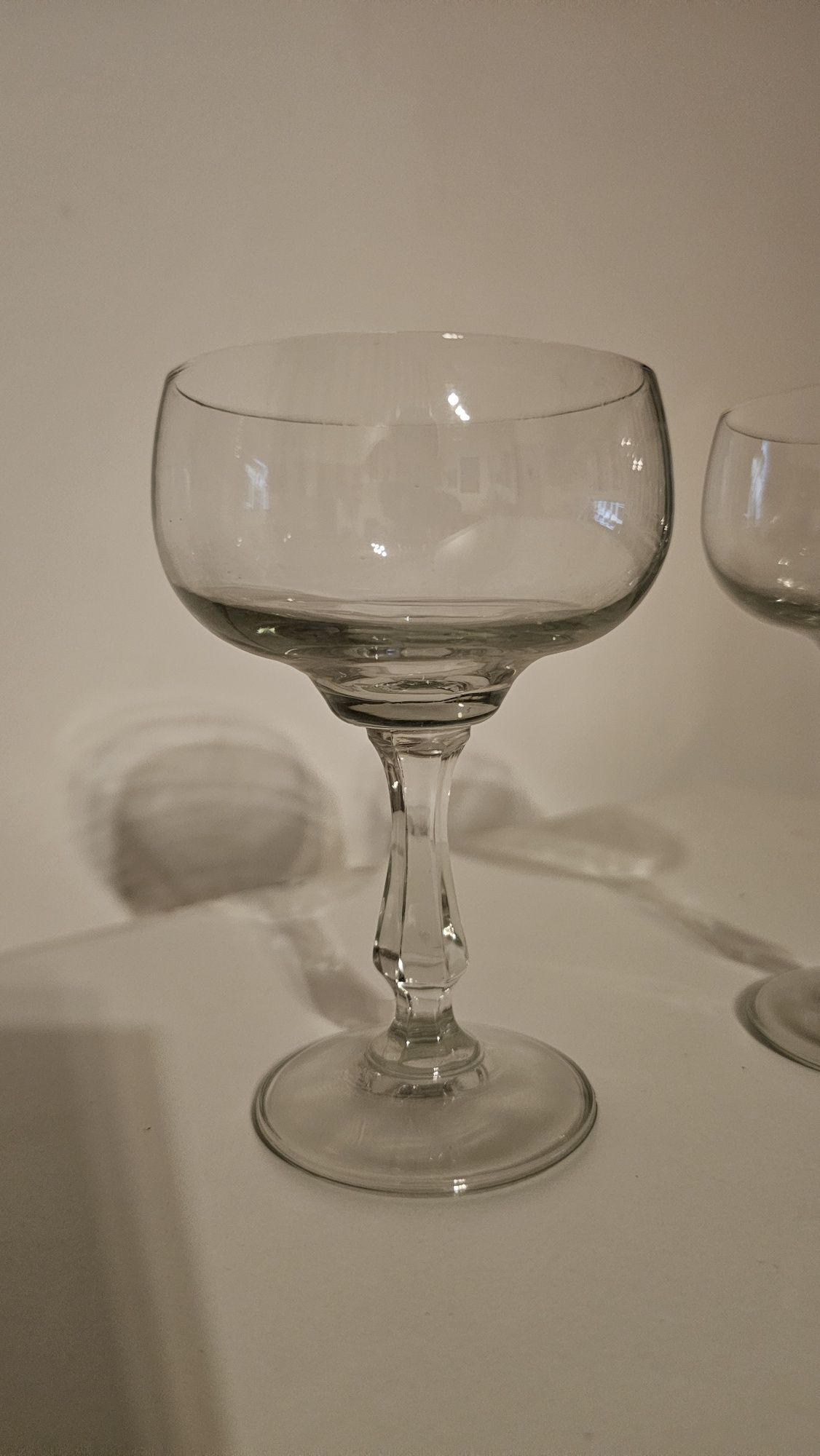 Kieliszki szklane białe 13 cm. 2 sztuki