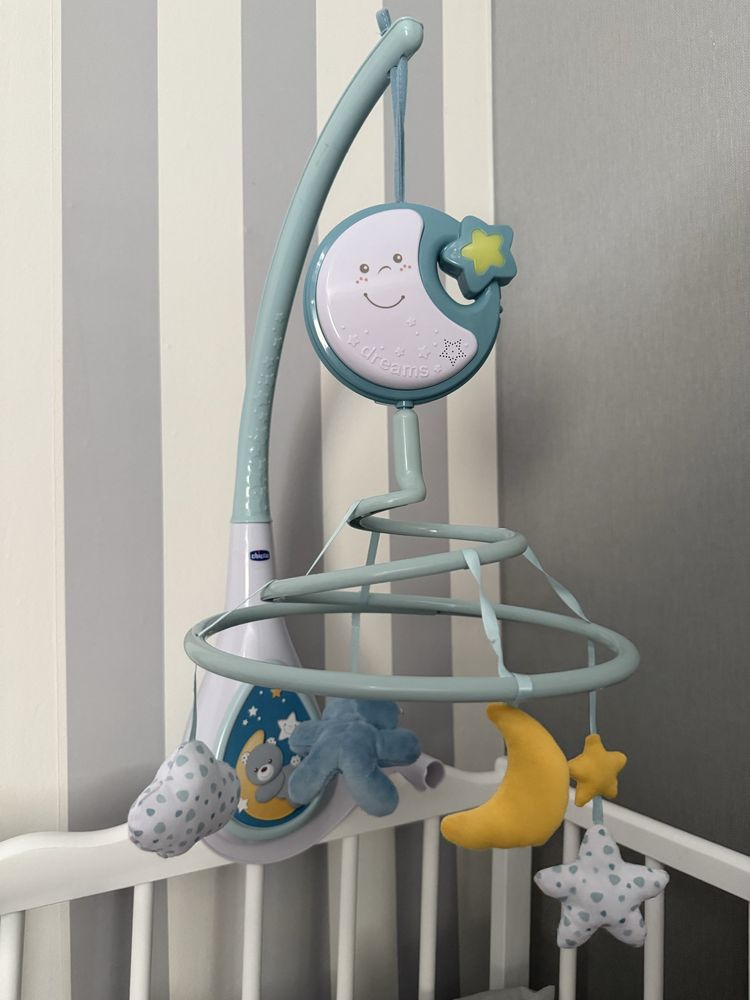 Мобіль на ліжечко 3в1 Chicco Next2Dreams Блакитний