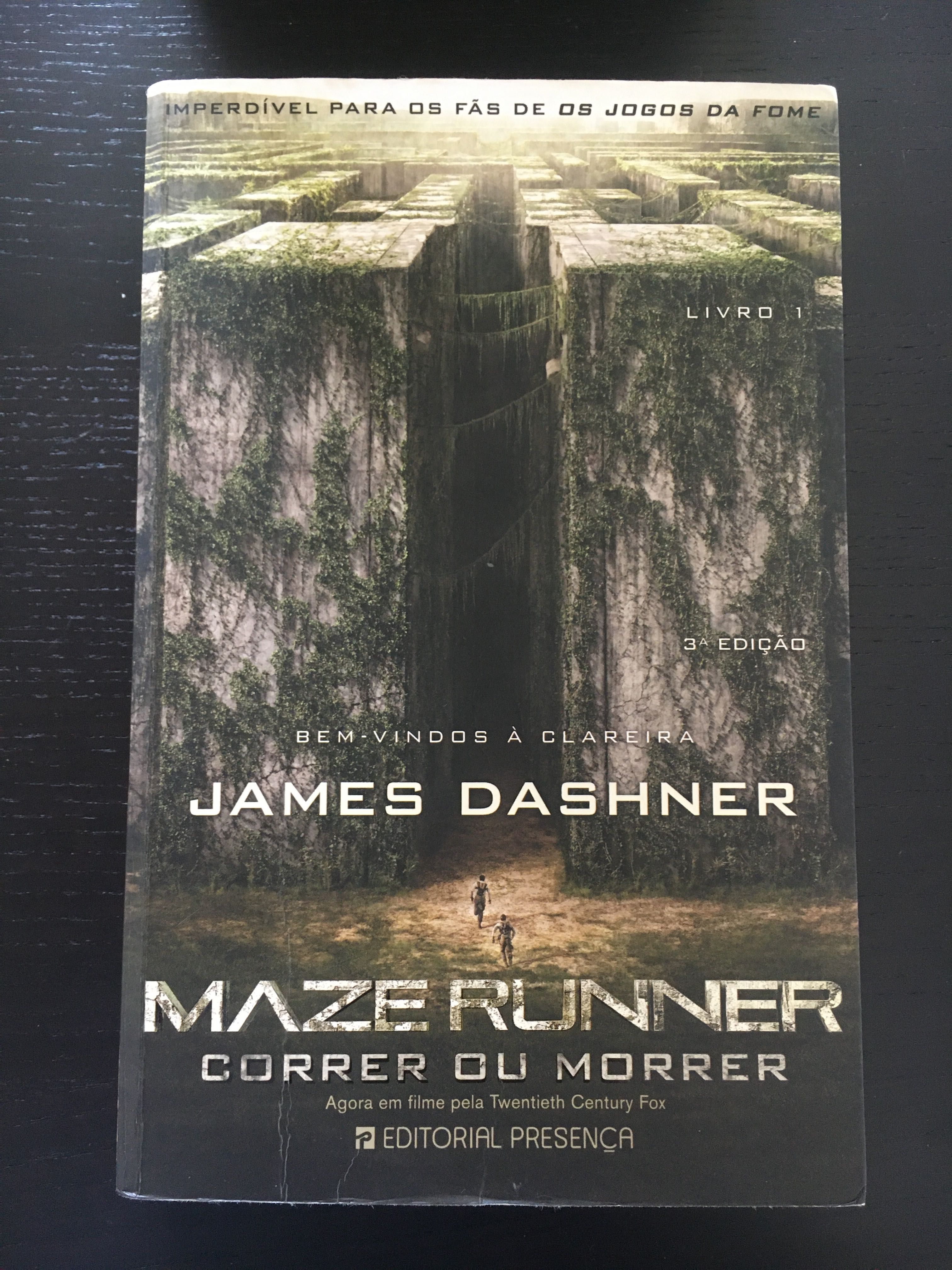 Livro “Maze Runner - Correr ou Morrer”