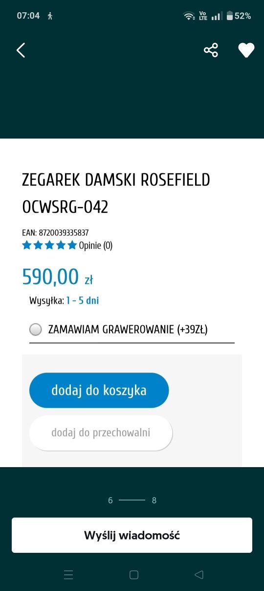 Zegarek rosefield