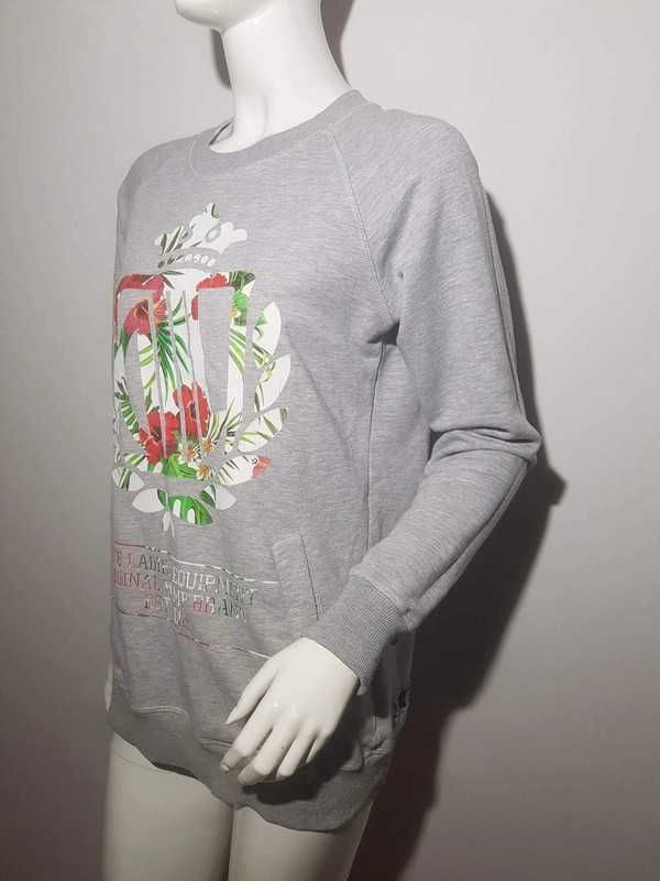 Bluza kangurka lady diil gang hemp gru prosto plny logo floral kwiaty
