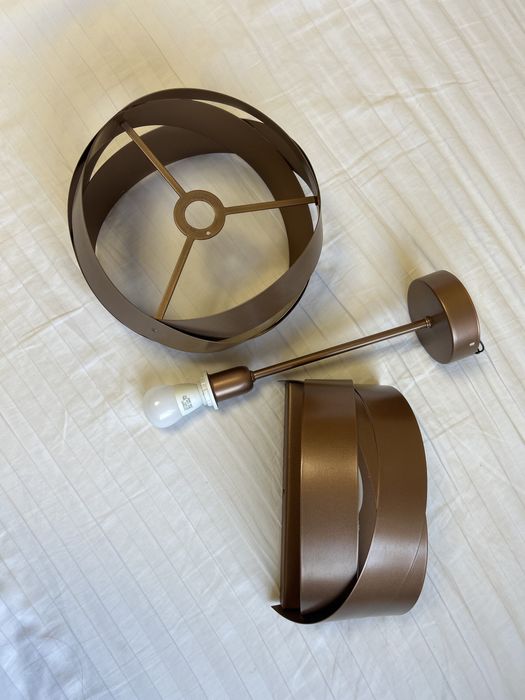 Zestaw komplet lampa kinkiet żyrandol