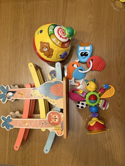 Dzieci - konplet, zestaw, zabawka chicco, lamaze, bardzo dobry!!