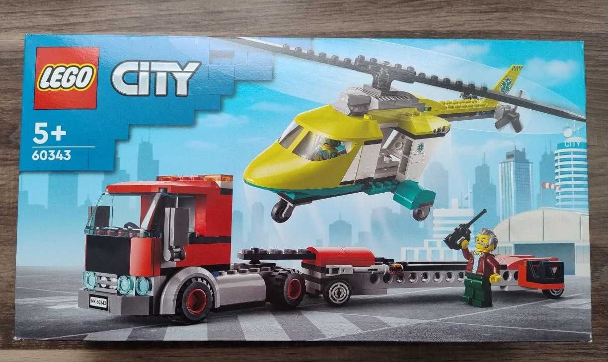 Конструктор LEGO City 60343 Перевозка спасательного вертолета