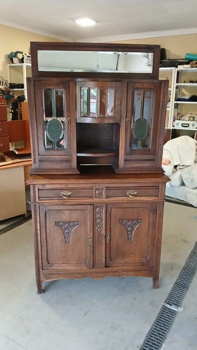 Редкий антикварный сервант-буфет в стиле модерн 1910–1930 гг