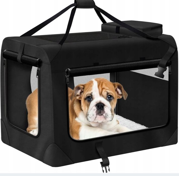 Transporter dla psa all pets United czarny S 50x35x35cm