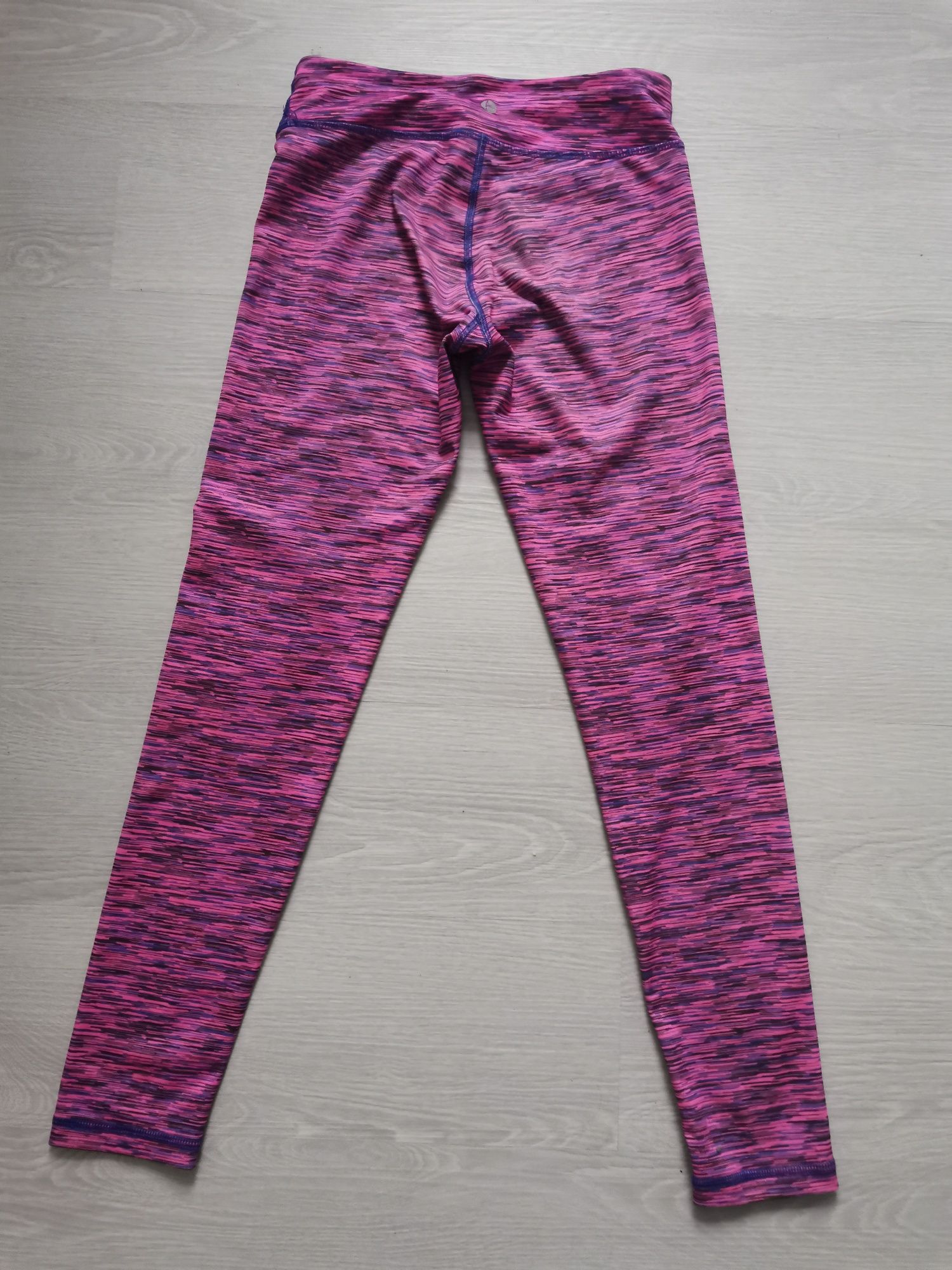 Legginsy getry długie 146 fioletowe różowe
